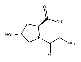 Gly-4-ヒドロキシ-L-Pro-OH 化学構造式