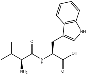 H-VAL-TRP-OH Structure