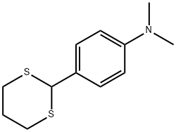 N,N-ジメチル-4-(1,3-ジチアン-2-イル)アニリン 化学構造式