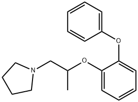 1-[2-(o-Phenoxyphenoxy)propyl]pyrrolidine Structure