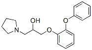 1-(o-Phenoxyphenoxy)-3-(1-pyrrolidinyl)-2-propanol Structure