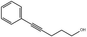 5-フェニル-4-ペンチン-1-オール 化学構造式