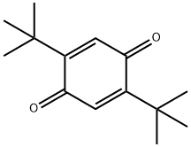 2,5-ジ-tert-ブチル-1,4-ベンゾキノン 化学構造式