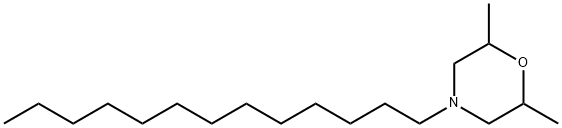 4-トリデシル-2,6-ジメチルモルホリン 化学構造式