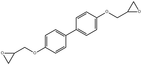 4,4'-bis(2,3-epoxypropoxy)biphenyl Struktur