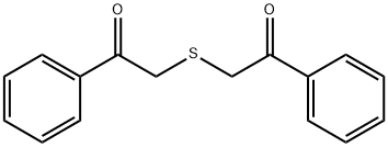 ビス(ベンゾイルメチル)スルフィド 化学構造式