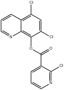 5,7-DICHLORO-8-QUINOLYL 2-CHLORONICOTINATE Struktur