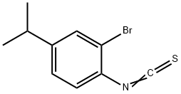 イソチオシアン酸2-ブロモ-4-イソプロピルフェニル 化学構造式