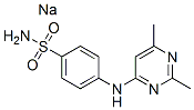 sodium N-(2,6-dimethyl-4-pyrimidinyl)sulphanilamidate Struktur