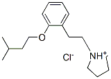1-[2-(3-methylbutoxy)phenethyl]pyrrolidinium chloride Struktur