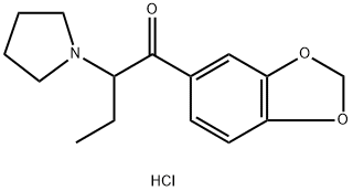 3,4-Methylenedioxy-α-Pyrrolidinobutiophenone (hydrochloride) Struktur