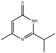 2-ISOPROPYL-6-METHYLPYRIMIDINE-4-THIOL 结构式