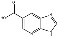 3H-イミダゾ[4,5-B]ピリジン-6-カルボン酸 化学構造式
