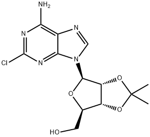 2-氯-2',3'-O-异丙亚基腺苷,24639-06-3,结构式