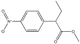 methyl 2-(4-nitrophenyl)butanoate 化学構造式