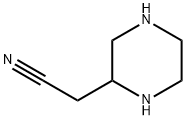 2-Piperazineacetonitrile Structure