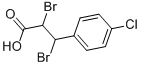 2,3-ジブロモ-3-(4-クロロフェニル)プロパン酸 化学構造式