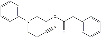 2-((2-cyanoethyl)(phenyl)amino)ethyl 2-phenylacetate 结构式