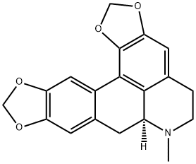 [7S,(+)]-6,7,7a,8-Tetrahydro-7-methyl-5H-bis[1,3]benzodioxolo[6,5,4-de:5',6'-g]quinoline Structure