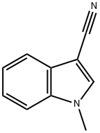 1-甲基吲哚-3-甲腈, 24662-37-1, 结构式
