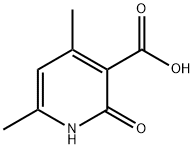2-ヒドロキシ-4,6-ジメチルニコチン酸 化学構造式