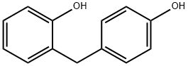 2,4'-ジヒドロキシジフェニルメタン 化学構造式