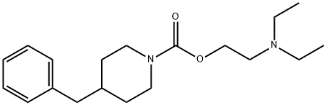 4-ベンジル-1-ピペリジンカルボン酸2-(ジエチルアミノ)エチル 化学構造式