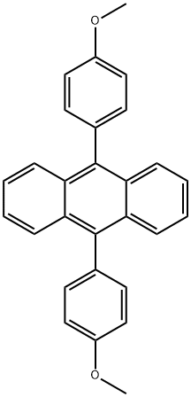 9,10-二(对甲氧苯基)蒽,24672-76-2,结构式