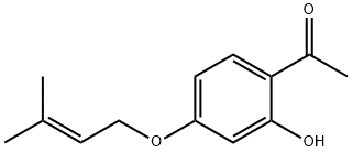 1-[2-HYDROXY-4-(3-METHYL-BUT-2-ENYLOXY)-PHENYL]-ETHANONE Struktur