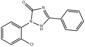 2-(2-Chlorophenyl)-1,2-dihydro-5-phenyl-3H-1,2,4-triazol-3-one 化学構造式