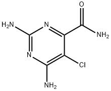 2,6-Diamino-5-chloro-4-pyrimidinecarboxamide 结构式