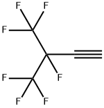3,4,4,4-TETRAFLUORO-3-TRIFLUOROMETHYL-1-BUTYNE, 24690-53-7, 结构式