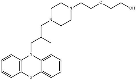 2-[2-[4-[2-methyl-3-(10H-phenothiazin-10-yl)propyl]piperazin-1-yl]ethoxy]ethanol|地西拉嗪