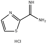 チアゾール-2-カルボキシイミドアミド塩酸塩 化学構造式