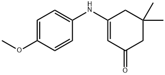 2-cyclohexen-1-one, 3-[(4-methoxyphenyl)amino]-5,5-dimethy|3-[(4-甲氧苯基)氨基]-5,5-二甲基-1-环己-2-烯酮