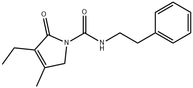 3-Ethyl-2,5-Dihydro-4-Methyl-2-Oxo-N-(2-Phenylethyl)-1h-Pyrrole-1-Carboxamide Structure