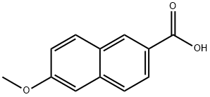 6-メトキシ-2-ナフトエ酸 化学構造式