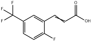 2-氟-5-(三氟甲基)肉桂酸, 247113-91-3, 结构式