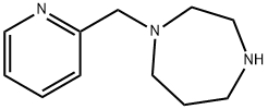 1-(ピリジン-2-イルメチル)-1,4-ジアゼパン 化学構造式