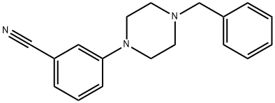 3-(4-苄基哌嗪-1-基)苯甲腈, 247118-08-7, 结构式