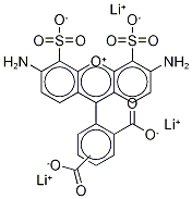 4,5-Disulfo Rhodamine-123 Dicarboxylic Acid Lithium Salt (Mixture of isomers) Structure