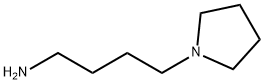 1-ピロリジンブタン-1-アミン 化学構造式