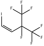 1-IODO-3,4,4,4-TETRAFLUORO-3-(TRIFLUOROMETHYL)BUT-1-ENE Structure