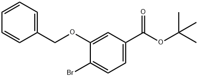 TERT-BUTYL 3-BENZYLOXY-4-BROMOBENZOATE Structure