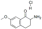 2-AMINO-3,4-DIHYDRO-7-METHOXY-2H-1-NAPHTHALENONE, HYDROCHLORIDE 结构式