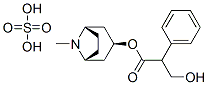 α-ヒドロキシメチルフェニル酢酸(1R,5S)-8-メチル-8-アザビシクロ[3.2.1]オクタン-3-イル・硫酸塩 化学構造式