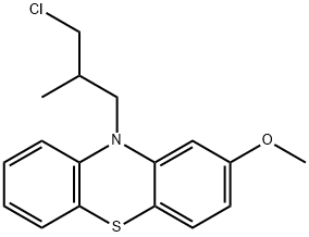 10-(3-chloro-2-methylpropyl)-2-methoxy-10H-phenothiazine 结构式