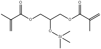 1,3-ビス(メタクリルオキシ)-2-トリメチルシロキシプロパンINHIBITED WITH MEHQ 化学構造式