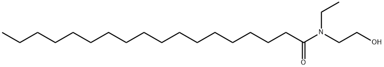 N-ethyl-N-(2-hydroxyethyl)stearamide 结构式