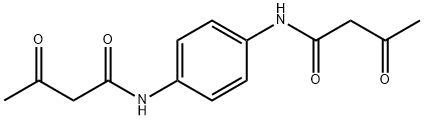 N,N'-(1,4-Phenylene)bis(acetoacetamide) Struktur